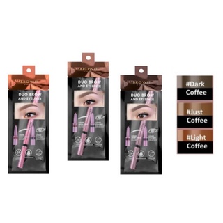 Browit Duo Brow And Eyeliner ดินสอเขียนคิ้วและอายไลน์เนอร์ในแท่งเดียว