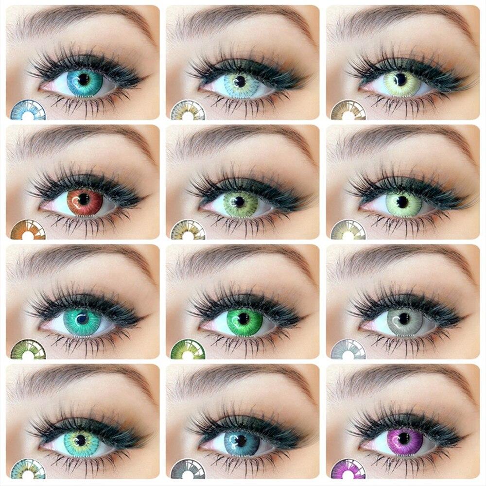 Eyeshare New York Pro คอนแทคเลนส์แบบนุ่มเครื่องสําอาง 1 คู่