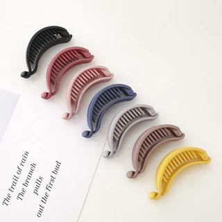 กิ๊บติดผม Banana Colorful Clip กิ๊บกล้วยรวบผมพลาสติกสีไตล์เกาหลีพร้อมส่งในไทย