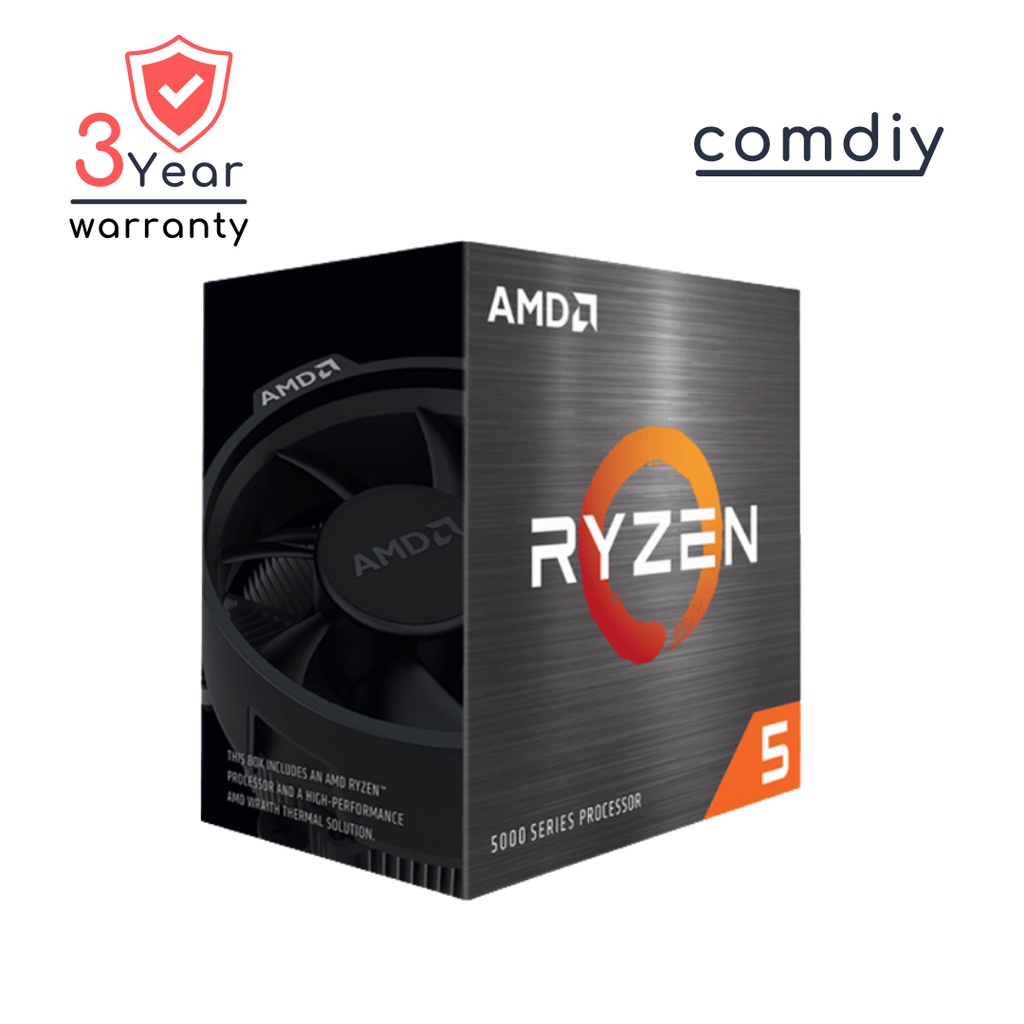 AMD Ryzen 5 5600X AM4 CPU ซีพียู by comdiy