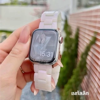 ume หินอ่อน นาฬิกาข้อมือ สาย smart watch สำหรับ สาย ซีรีส์ 11 10 9 87 6 5 4 3 2 1 ขนาด 38/41/42/40/44/45/46/49 มม