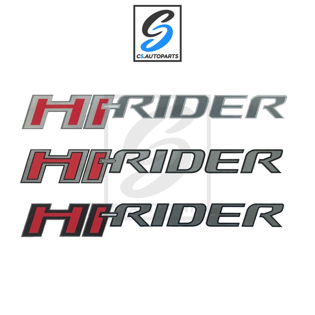 สติ๊กเกอร์ HI-RIDER - FORD RANGER ปี 2012-2015 ติดข้างท้ายกระบะ