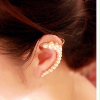 Cilp Earring(ต่างหูมุกแบบด้านบนหนีบหูด้านล่างเจาะหุ)