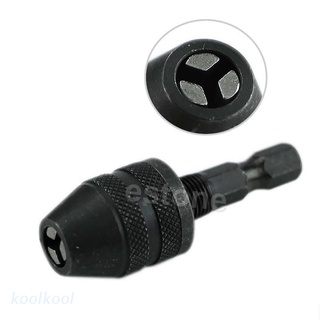 Kool ใหม่ 1/4 Snap In Hex Shank Keyless อุปกรณ์สว่านไฟฟ้าสว่านไฟฟ้า 0.3-3มม.