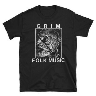 ถูกสุดๆเสื้อยืด ลาย Grim Folk Music Ramleh Whitehouse Merzbow Masonna เสียงรบกวน สไตล์ญี่ปุ่นรหัสเต็ม