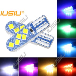 Iusiu T10 หลอดไฟ Led ติดป้ายทะเบียนรถยนต์ 2835 194 168 W5W