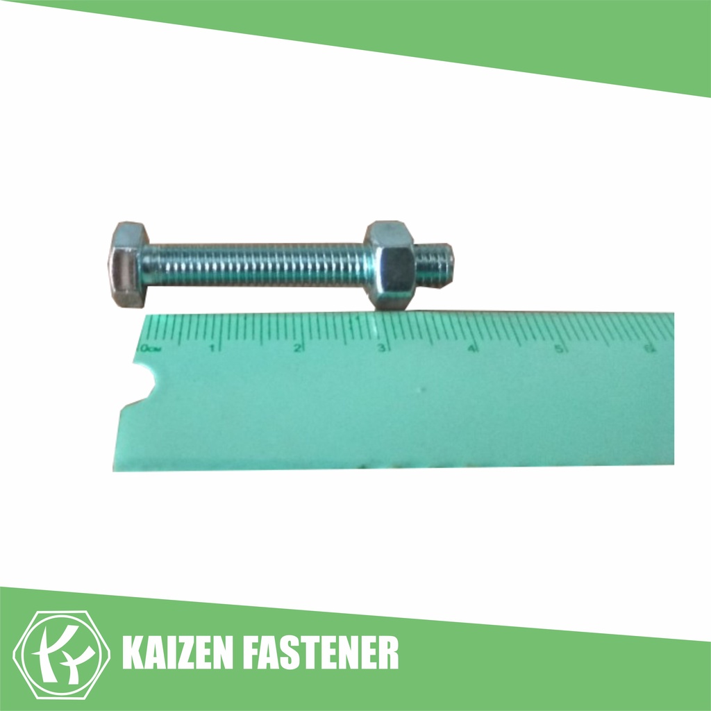 น็อต M6x40 + น็อต (10 คีย์)