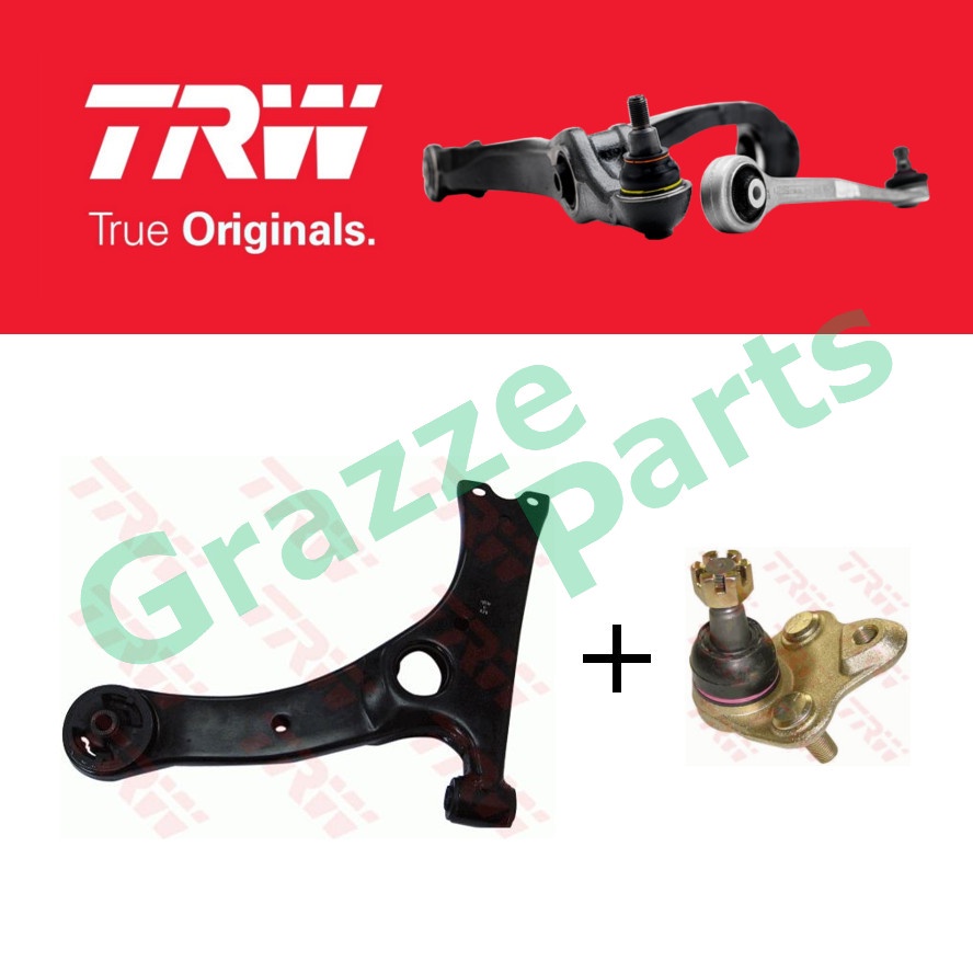TRW แขนควบคุมส่วนหน้าขวาพร้อมลูกหมาก JTC7676+JBJ681 สําหรับ Toyota Altis ZZE142 ZZE122