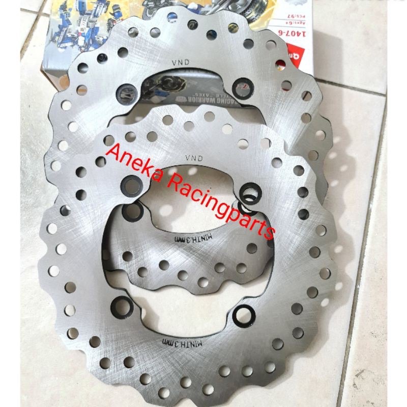 ดิสก์เบรก pcx ใหม่ด้านหน้าและด้านหลัง vnd racing