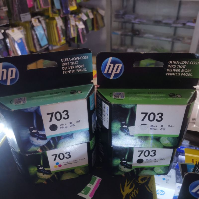 ตลับหมึกแท้  hp703 สีและดำ