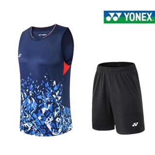 Yonex2023 ใหม่ ชุดฝึกแบดมินตัน แขนกุด ระบายอากาศ แบบแห้งเร็ว สไตล์เกาหลี สําหรับผู้ชาย และผู้หญิง