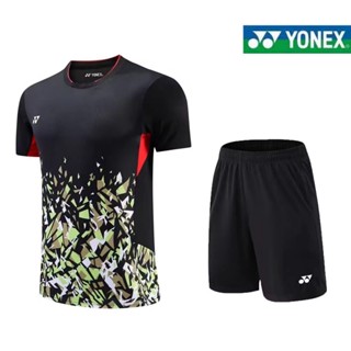 Yonex ใหม่ เสื้อกีฬาแบดมินตัน แขนสั้น สําหรับเด็กผู้ชาย และผู้หญิง