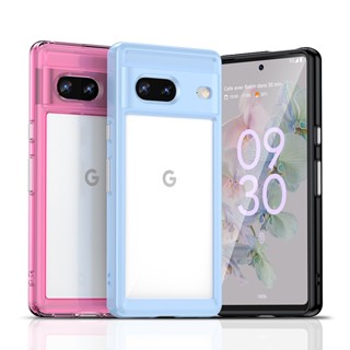 เคสโทรศัพท์มือถือ แบบใส สีสันสดใส สําหรับ Google Pixel 7 Pro 7A