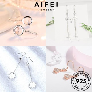 AIFEI JEWELRY แฟชั่น ต้นฉบับ หนีบ 925 เครื่องประดับ เพชร ห่วง มอยส์ซาไนท์ แท้ เครื่องประดับ ผู้หญิง Silver ไข่มุก ต่างหู เกาหลี เงิน ตุ้มหู M007