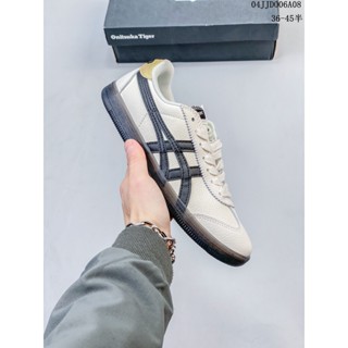 Asics ASICS ASICS AARON รองเท้าผ้าใบลําลอง สีขาว เข้ากับทุกการแต่งกาย สไตล์เรโทร แฟชั่นสําหรับผู้ชาย และผู้หญิง