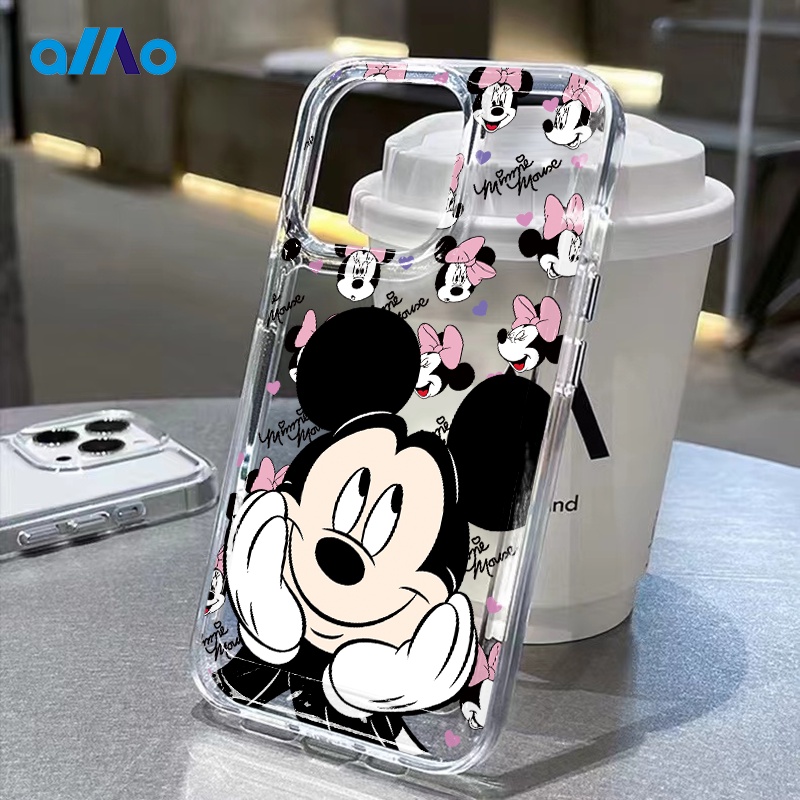 เคสโทรศัพท์มือถือแบบนิ่ม ใส ลายการ์ตูนมิกกี้เมาส์ สําหรับ iphone 14 Pro Max 14 Plus 13 11 12 7Plus X XR XS Max 8 7 se2020