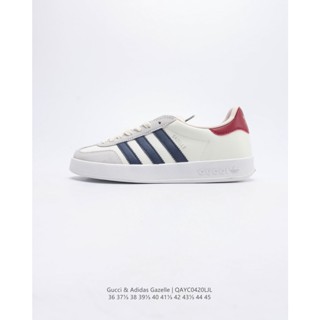 Adidas originals x Gucci Gazelle originals x Gucci รองเท้าผ้าใบลําลอง สไตล์คลาสสิก