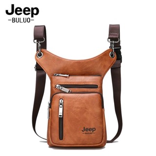 Jeep กระเป๋าหนังคาดเอว สะพายไหล่ข้างเดียว ใส่โทรศัพท์มือถือ อเนกประสงค์ จุของได้เยอะ สําหรับผู้ชาย