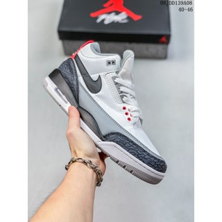 Nikeair Jordan 3 SE "Red Cemen Retro รองเท้ากีฬา รองเท้าลําลอง