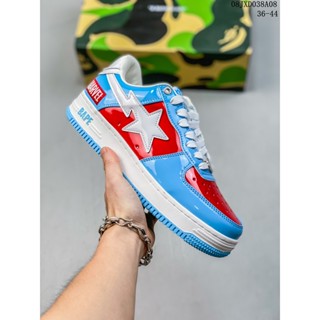 Bape Sta To Low Pure Original บอร์ดหนัง หัว Ape Air Force สไตล์คลาสสิก สีพื้น สําหรับเล่นกีฬา