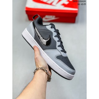 Nike Court Borough Low 2 "Grey/White/Lake Blue" รองเท้าผ้าใบลําลอง