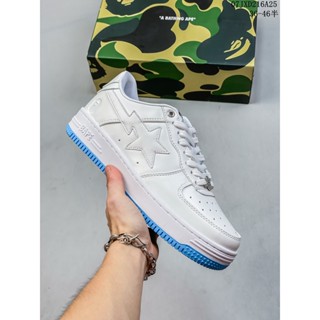 Bape Sta To Low Pure Original บอร์ดหนัง หัว Ape Air Force สไตล์คลาสสิก สีพื้น สําหรับเล่นกีฬา