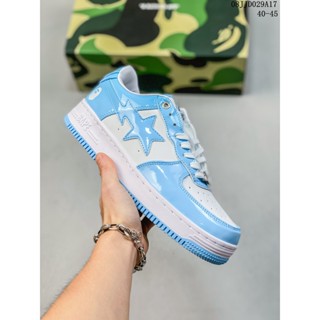 Bape Sta To Low Pure Original บอร์ดหนัง หัว Ape Air Force สไตล์คลาสสิก สีพื้น สําหรับเล่นกีฬา