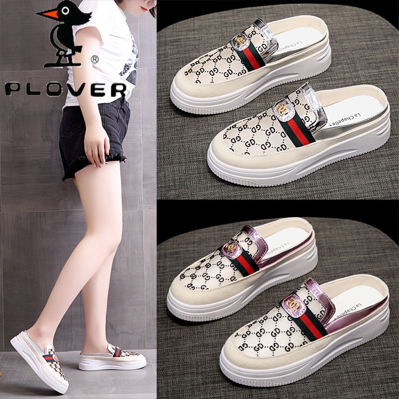 [พร้อมส่ง] Baotou รองเท้าผ้าใบลําลอง พื้นหนา ผ้าตาข่าย ระบายอากาศ สีขาว แฟชั่นฤดูใบไม้ผลิ และฤดูร้อน สําหรับสตรี 2022