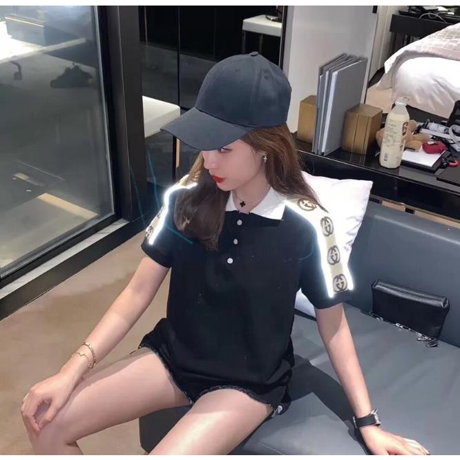 เสื้อโปโลแขนสั้น ผ้าฝ้าย พิมพ์ลาย สไตล์ใหม่ สําหรับผู้ชาย และผู้หญิง