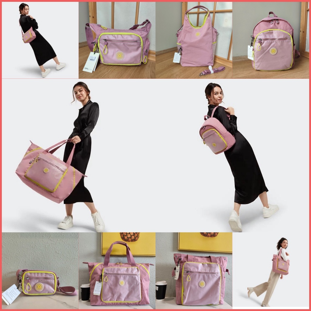 Klipling กระเป๋าสะพายไหล่ สีชมพู GABBIE S Series กระเป๋าสะพายข้าง สําหรับผู้หญิง (6 รุ่น)