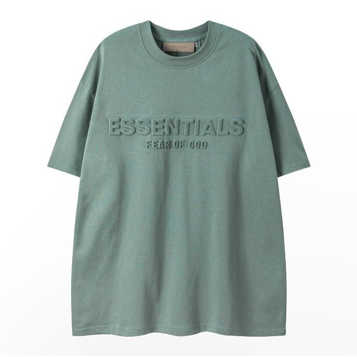 พร้อมส่ง ใหม่ล่าสุด เสื้อยืดคอกลม แขนสั้น ผ้าฝ้ายแท้ พิมพ์ลายตัวอักษร ESSENTIALS งานฝีมือ สําหรับผู้ชาย และผู้หญิง