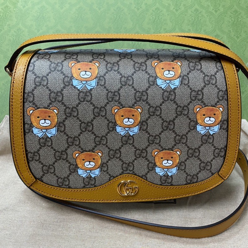 ลาย หมี Kai x Gucci Bag GG shoulder crossbody กระเป๋า ของแท้ ส่งฟรี EMS ทั้งร้าน
