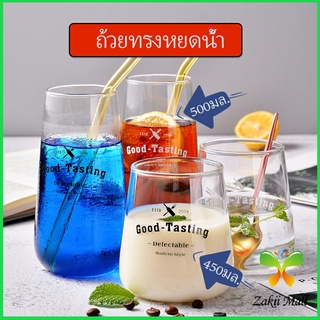 Zakii Mall ถ้วยแก้วใส แก้ว good-tasting  glass cup