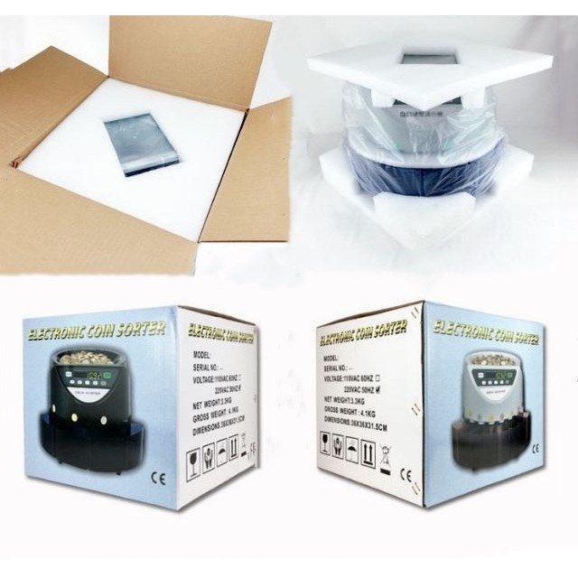 HOMEBU เครื่องนับเหรียญ เครื่องคัดแยกเหรียญ ดิจิตอล ระบบดิจิตอล แยกเหรียญได้ทุกชนิด เหรียญไทยทุกชนิด Money / Coin Sorter