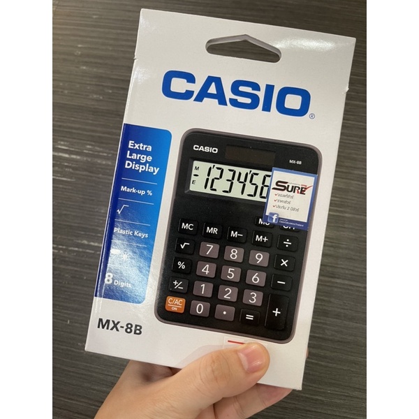 Casio(ของแท้) เครื่องคำนวณ รุ่น MX-8B จำนวน8หลัก