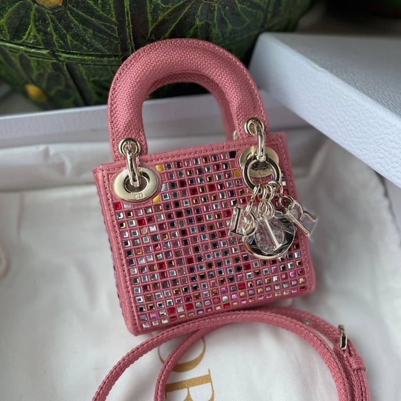 กระเป๋าแบรนด์เนม กระเป๋าสะพายข้าง Dior lady micro limited 🚀 size 12CM