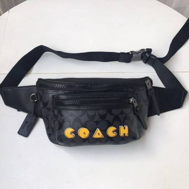 Coach Belt Bag F72924 กระเป๋าคาดเอวคาดอก ลายC signature