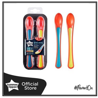 Tommee Tippee Heat Sensor Spoon (Pack of 2) ทอมมี่ ทิปปี้ ช้อนป้อนอาหาร แพ็คคู่ วัดอุณหภูมิได้