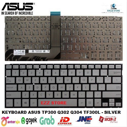 ASUS TRANSFORMERBOOK FLIP คีย์บอร์ด TP300L TP300L TP300LA TP300LD TP300LJ TF300L Q302 Q302L Q304 ใหม
