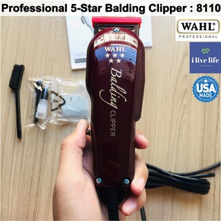 ปัตตาเลี่ยน Professional 5-Star Balding Clipper รุ่น 8110 - Wahl แบตตาเลี่ยนไฟฟ้า