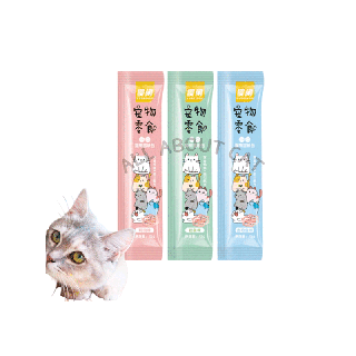 [ABC cat] [ ขนมแมวเลีย 003] อาหารแมว ขนมแมว อาหารสัตว์เลี้ยง อาหารเปียก Cat food Cat snacks