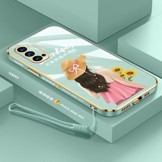 เคสโทรศัพท์มือถือ ซิลิโคน ขอบตรง ลายตัวอักษร หรูหรา สําหรับ Oppo RENO 4 4G 4pro 4G 4SE 5 5pro 5pro