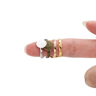 20pcs ฐานเปล่าสามารถใช้ทำแหวน DIY ได้