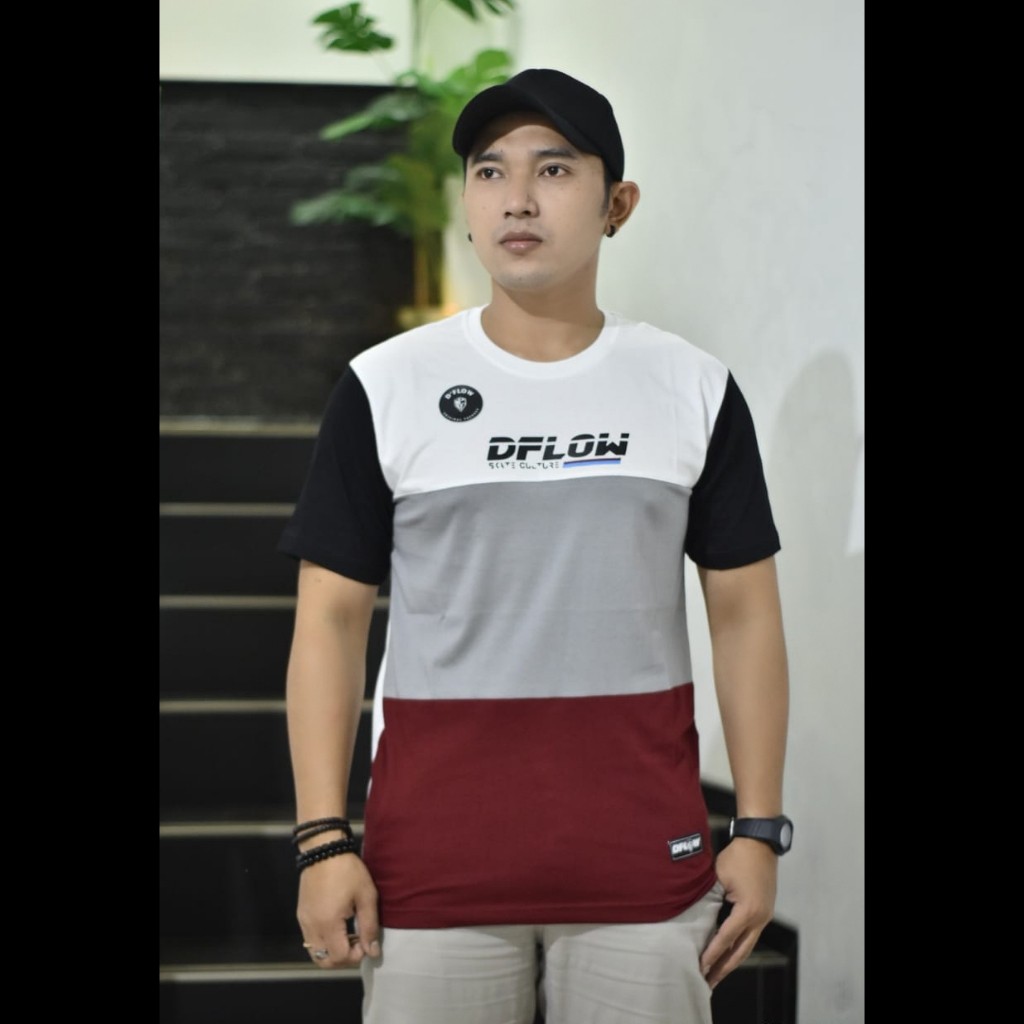 Dflow_oficial.baw/ Original Dflow เสื้อยืดผู้ชายฟรีสติกเกอร์/ใหม่ Kombi Distro เสื้อยืด