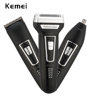 KEMEI KM-6558 แบตตาเลี่ยน ปัตตาเลี่ยนตัดผม เครื่องโกนหนวด เคราเครื่องตัดขนจมูก 3 in 1