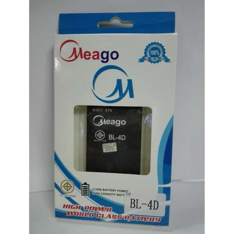 Meago battery แบตเตอรี่ BL-4D หรือใช้ได้กับ Happy phone 3G  2.8  แบ็ตความจุ 1000mAh   **ของแท้  สินค