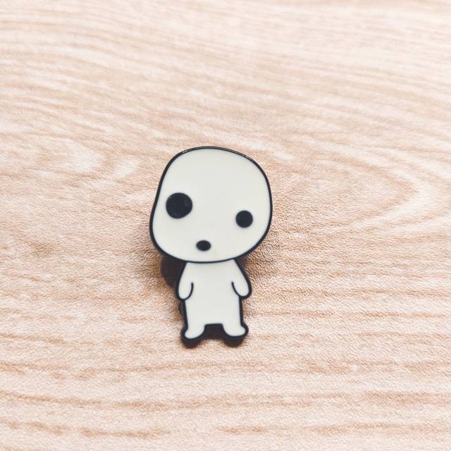 [STUDIO GHIBLI] เข็มกลัดเคลือบ - Princess Mononoke (Kodama)