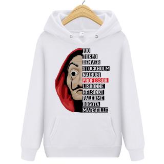 Money Heist Brand เสื้อเชิ้ต sweater Clothing 2020 sweater เสื้อกันหนาว หมวก women เสื้อเชิ้ต female hood