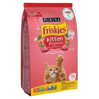 Friskies kitten discoveries 1.1 kg ฟริสกี้ส์ลูกแมวอายุ 1 เดือนขึ้นไป รสไก่และปลา ขนาด 1.1 กก.
