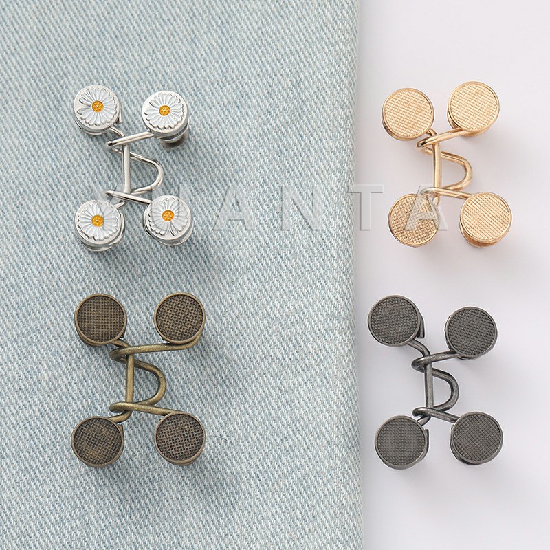 [9.9เก็บโค้ดส่งฟรีหน้าร้าน]ตะขอกางเกง กระดุม ตะขอกางเกงปรับเอวที่หลวมให้พอดี  jeans buttons - รูปที่ 3